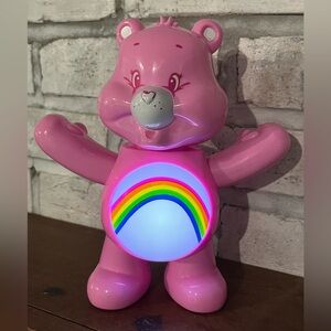 Care Bears Light-Up‎ Belly: CHEER BEAR 8" Figure! Arms Move Up & Down